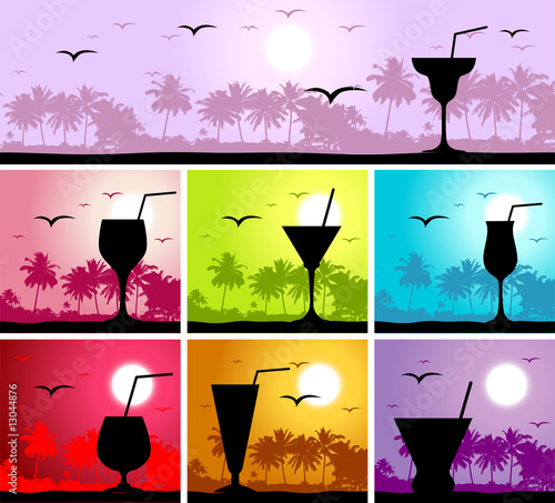 Coctail party on the beach