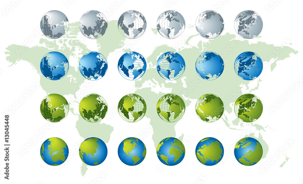 World map, 3D globe series World map, 3D globe series