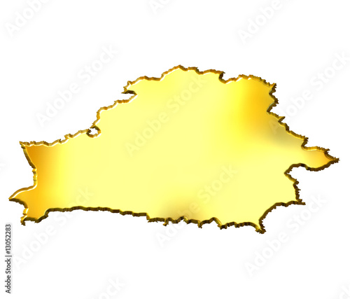 Belarus 3d Golden Map