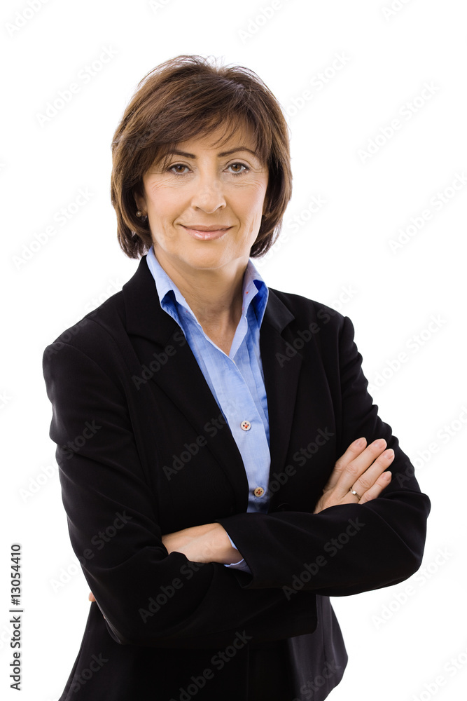 Businesswoman with crossed arms Businesswoman with crossed arms