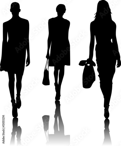 silhouette fashion girls