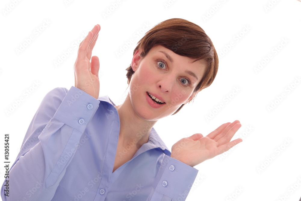 surprised businesswoman