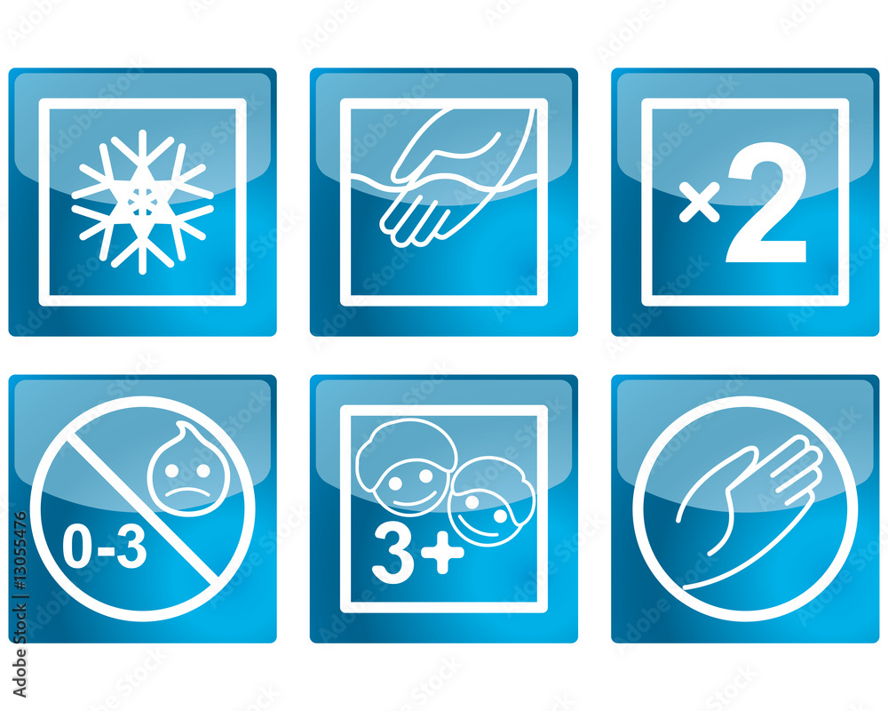Fototapeta premium Set of various pictograms