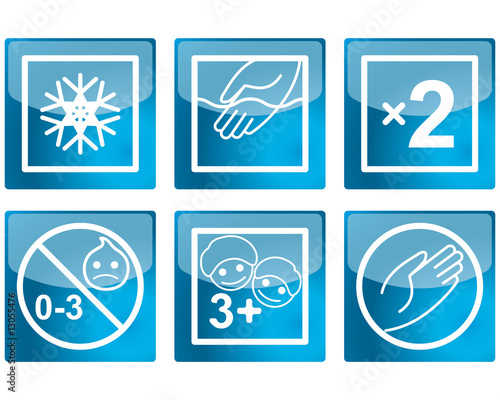 Set of various pictograms