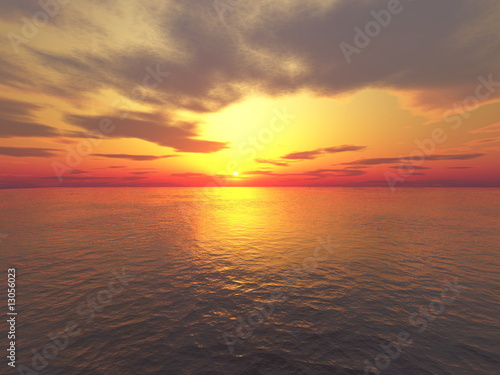 Beautiful  golden sunset