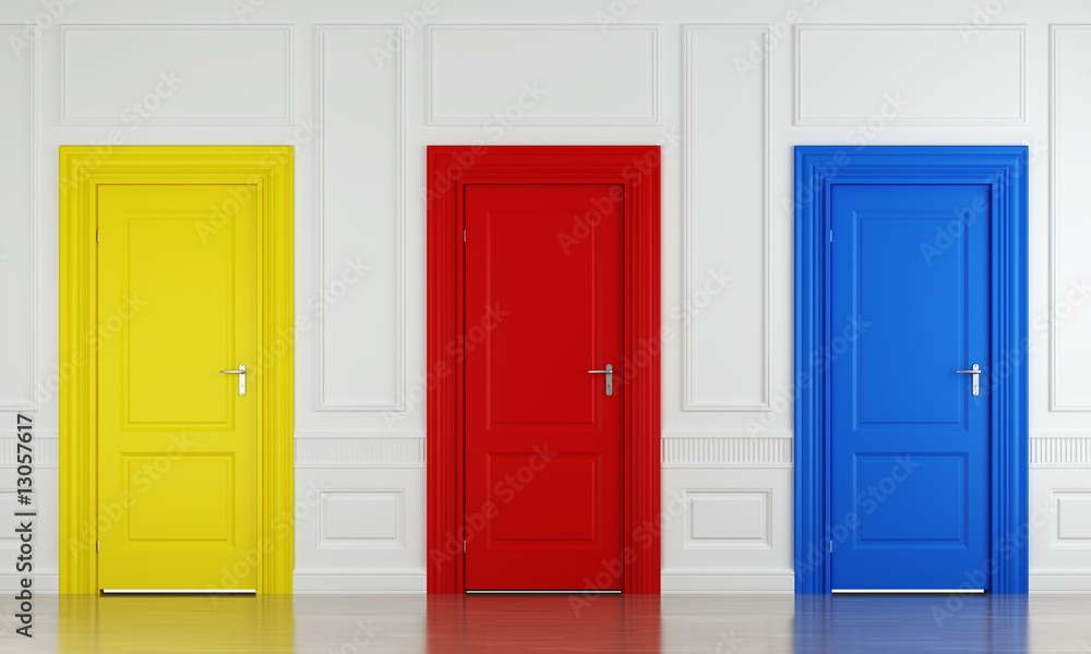 three color doors