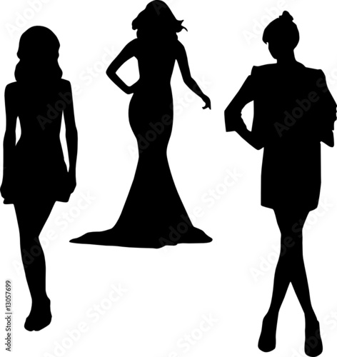 silhouette fashion girls