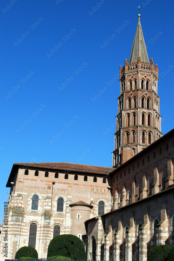 Le clocher de la basilique Saint-Sernin