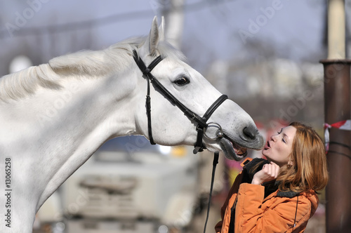 Horse and  girl