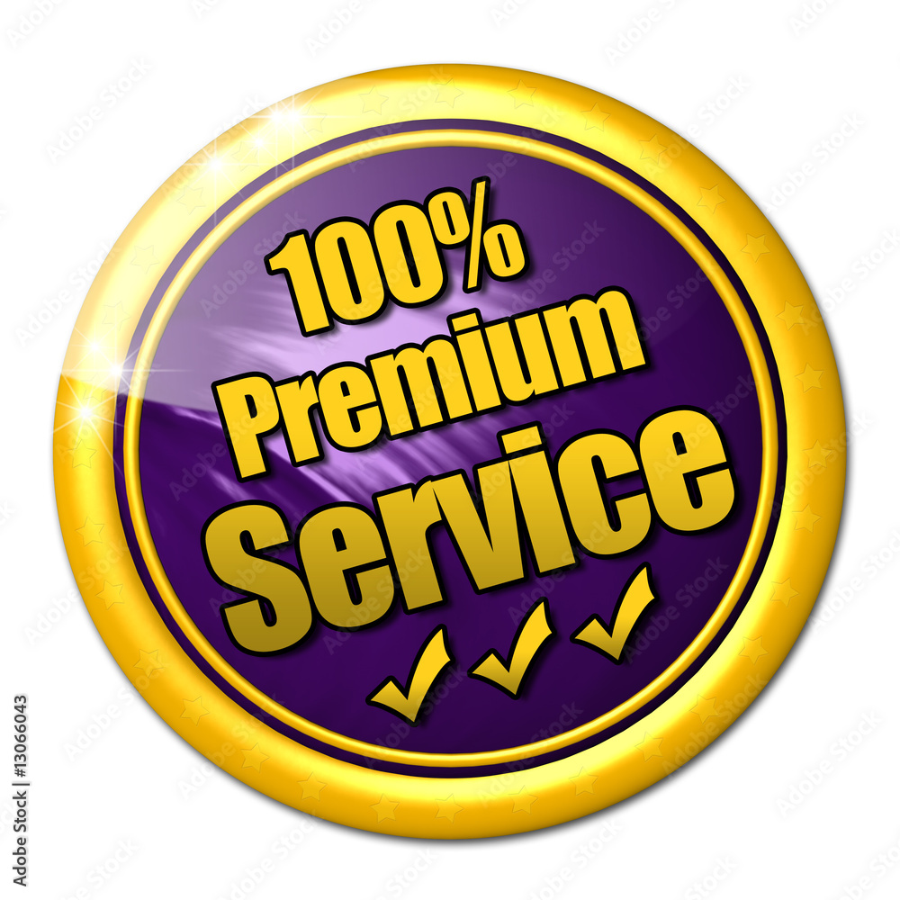100% Premium Service Button