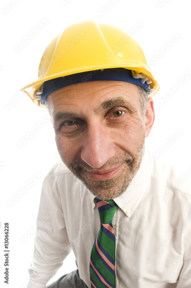 contractor construction man with hard hat senior executive contractor construction man with hard hat senior executive