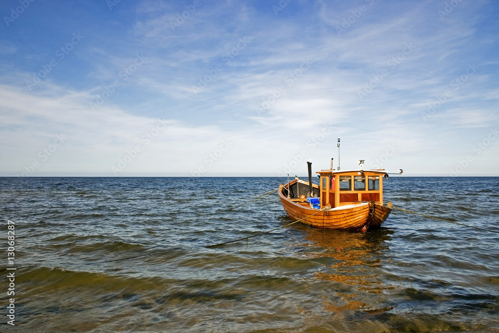 Fototapeta premium Fischkutter vor Usedom