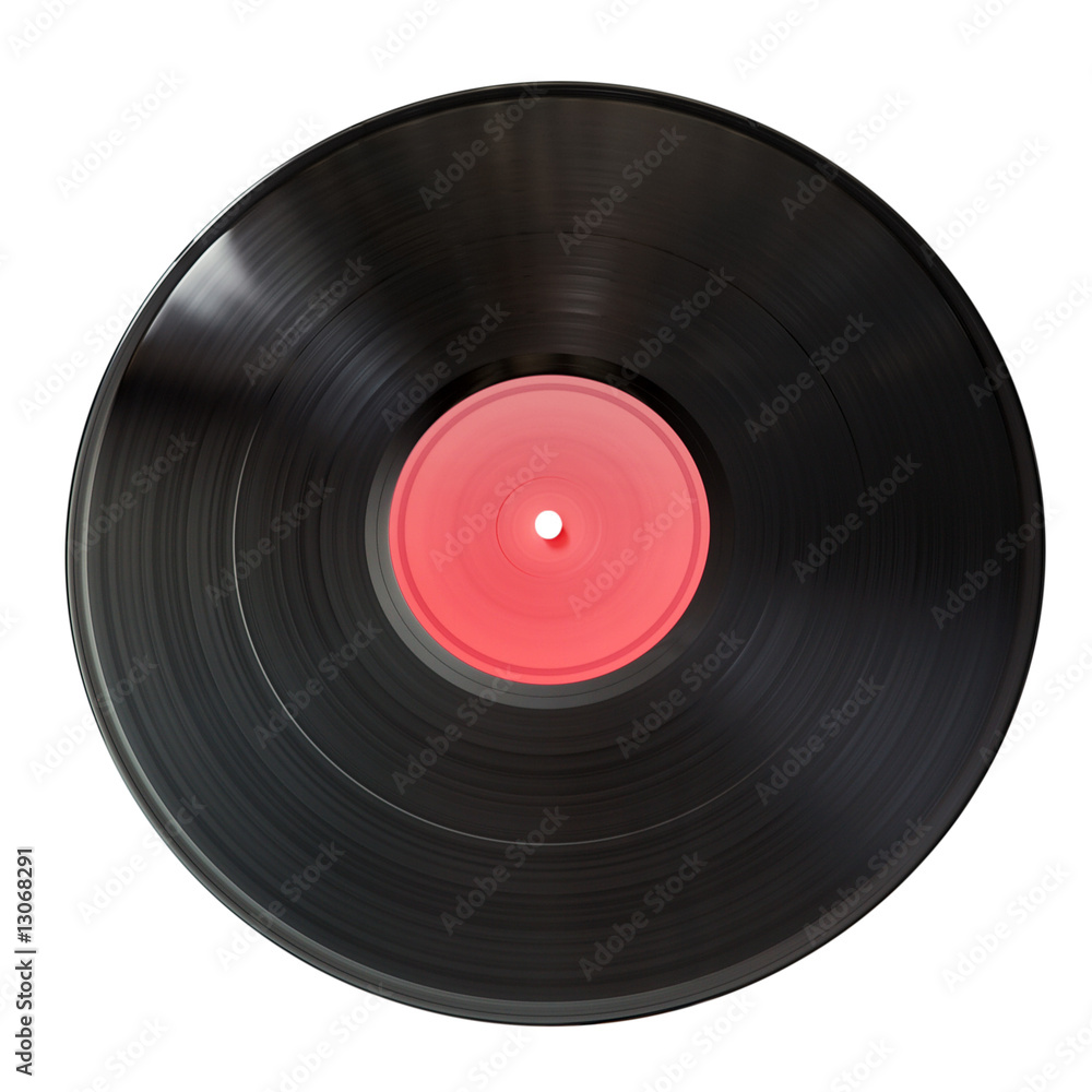 Old vinyl record isolated on white background Old vinyl record isolated on white background