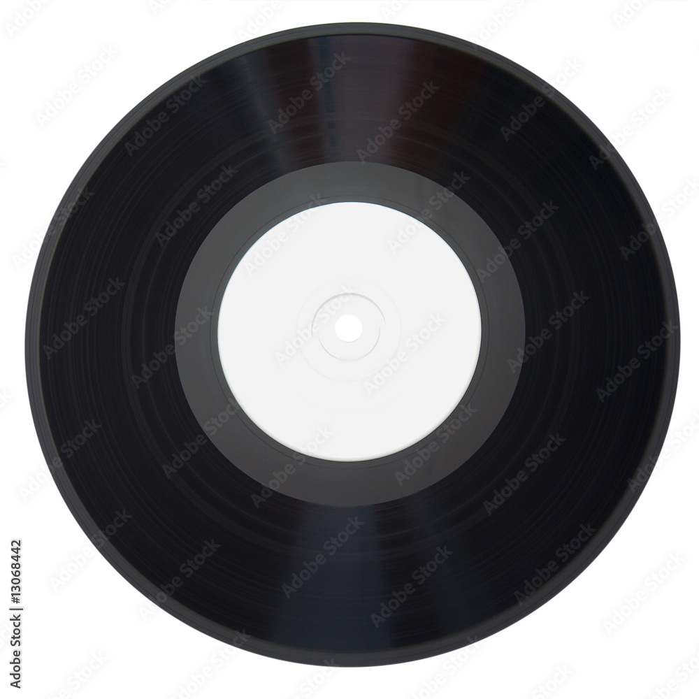 Old vinyl record isolated on white background Old vinyl record isolated on white background