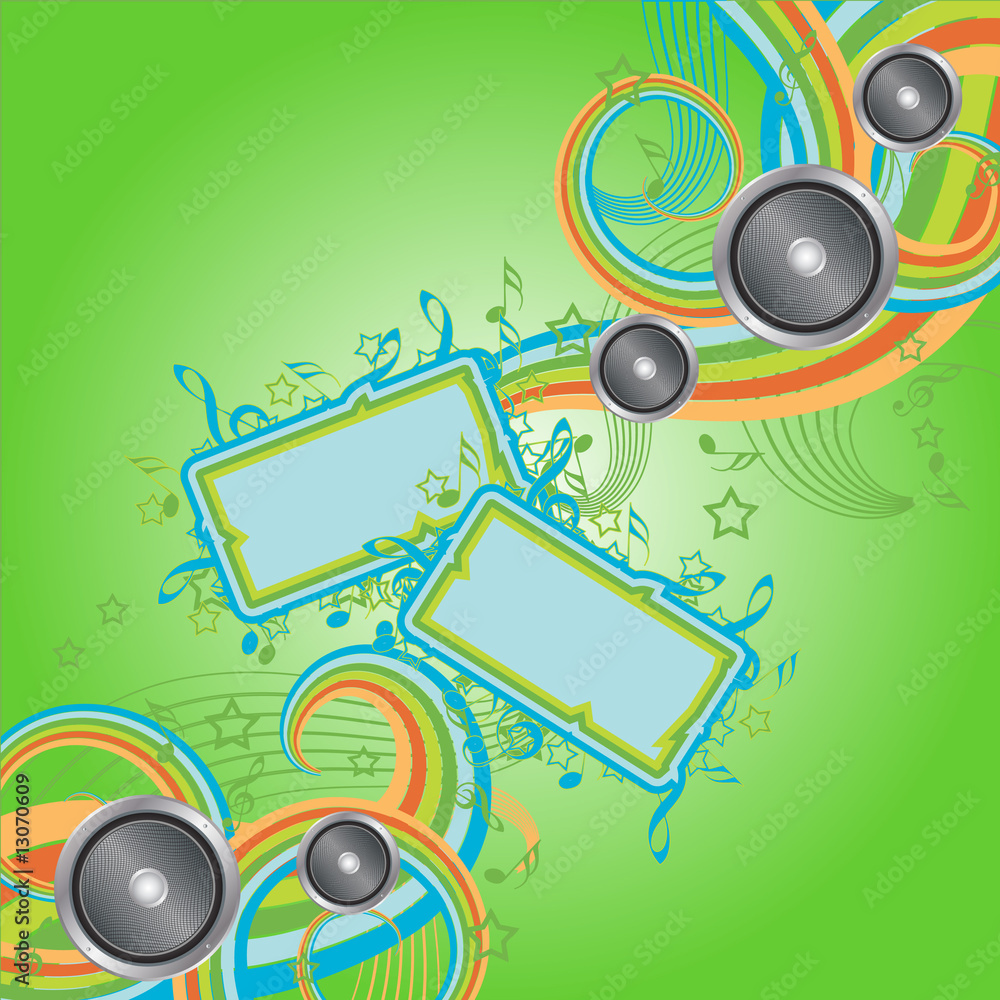 Obraz premium Musical iridescent abstraction