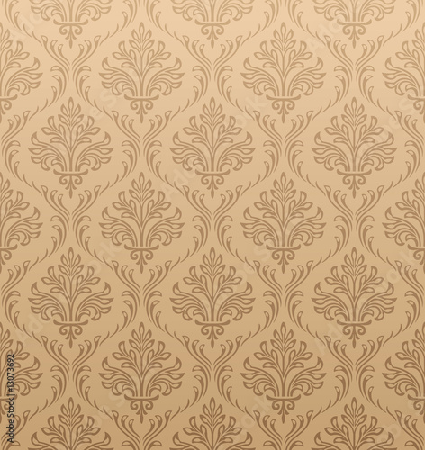 Seamless Damask Wallpaper