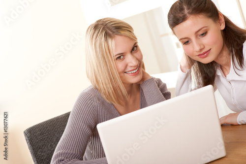 Student series - Two girls sitting at laptop