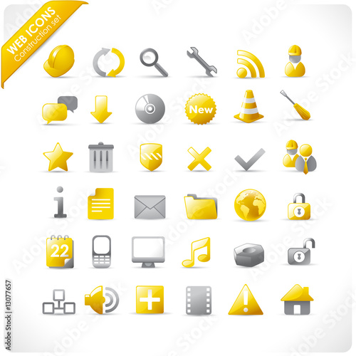 new set of 36 web icons