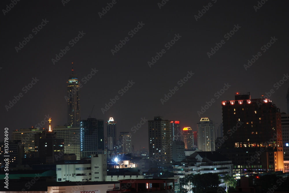 Fototapeta premium Bangkok bei Nacht