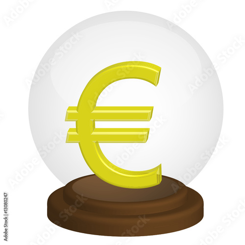 sphere avec un €