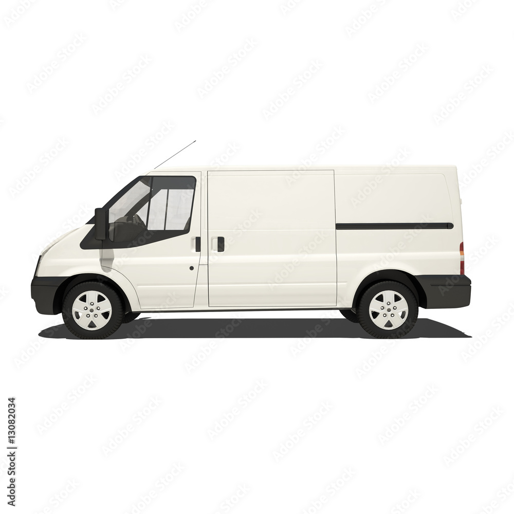 white van isolated