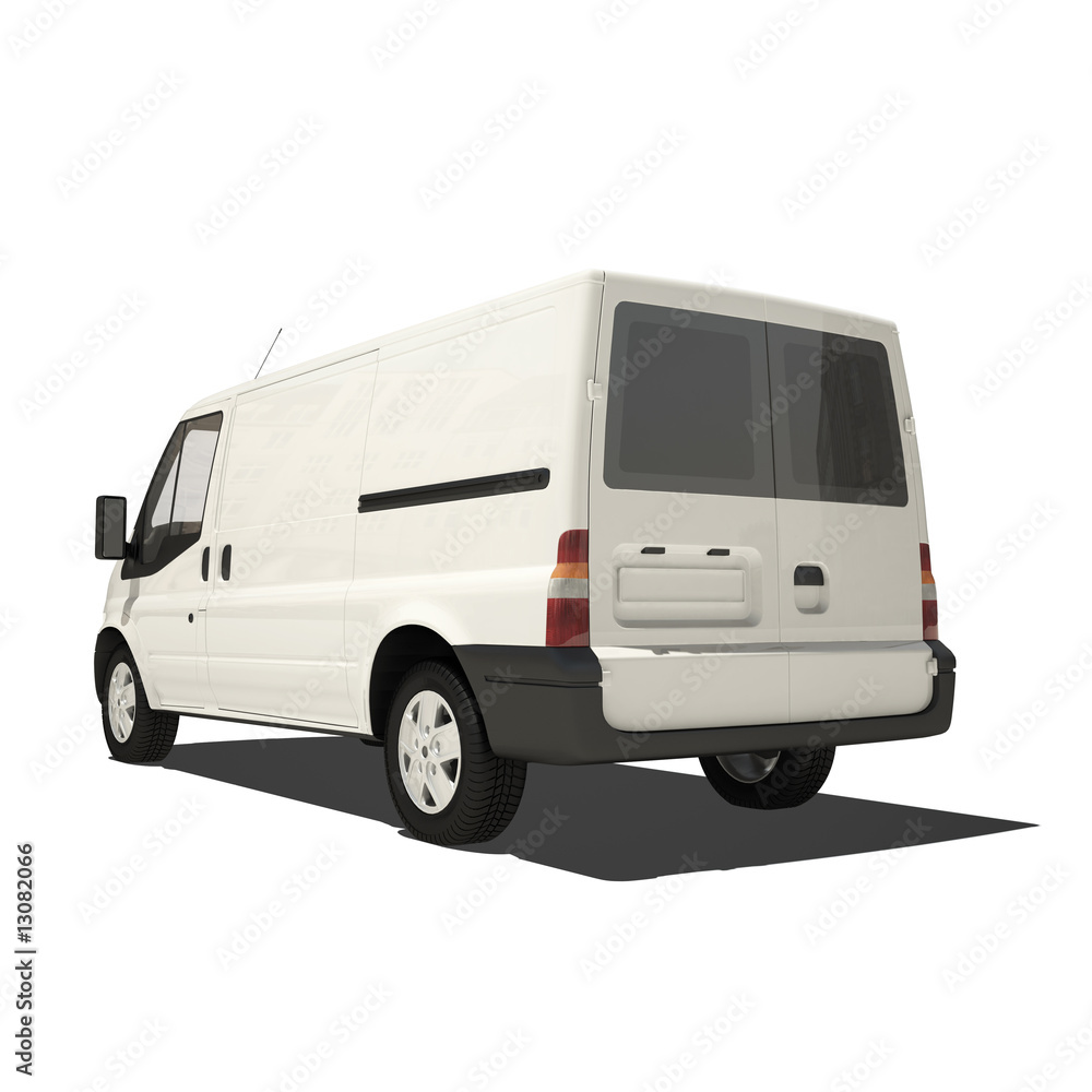 white van isolated
