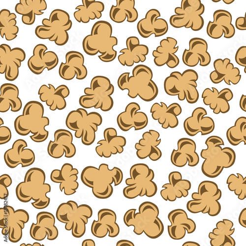 popcorn vector seamless pattern