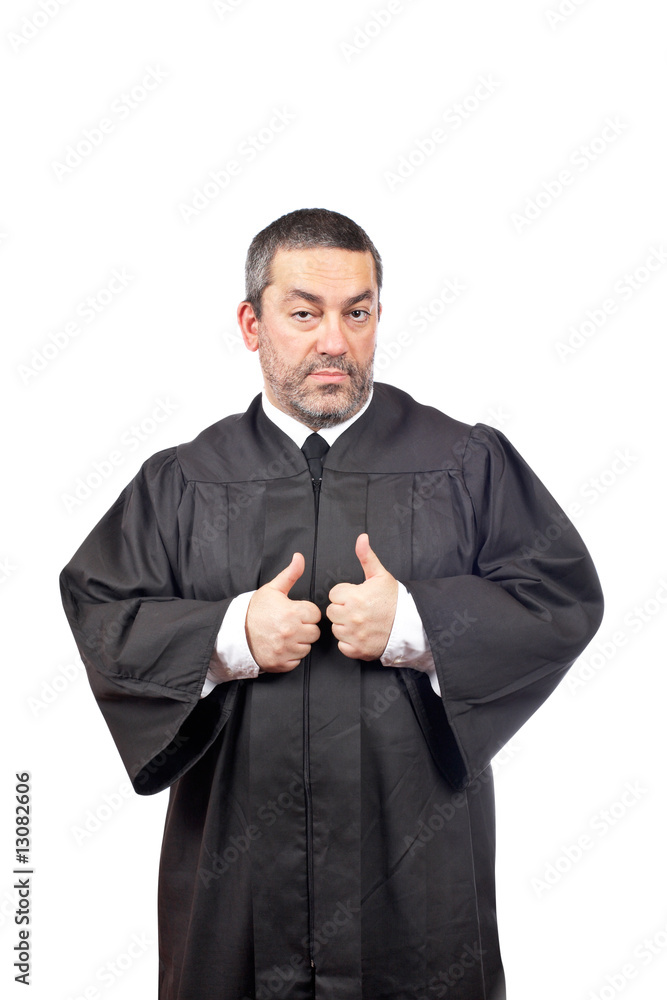 Serious male judge Serious male judge