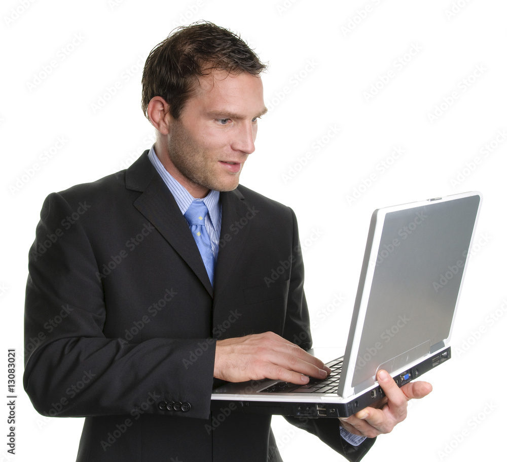 Mann mit Notebook Mann mit Notebook