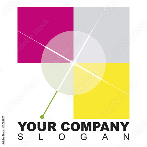 Logo tre quadrati con crocino
