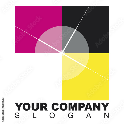 Logo tre quadrati con crocino