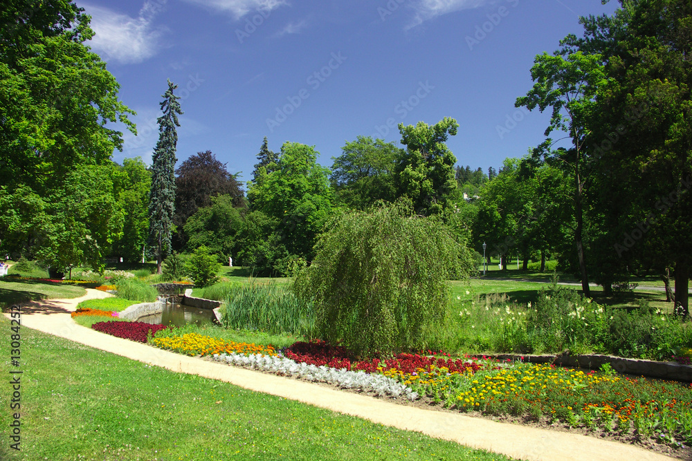 Czech republic - park in city Mariánské laznì