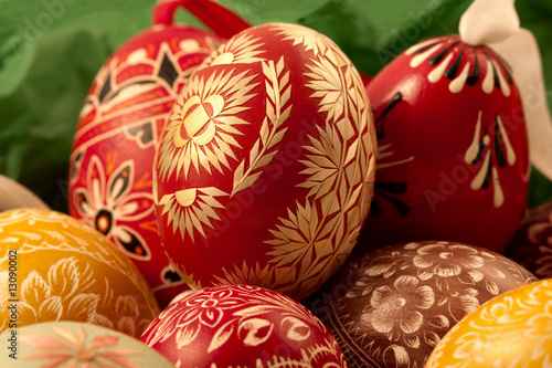 decorative eggs done by hand, stacked horizontal version 3