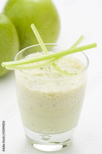fresh fruit milk shake apple