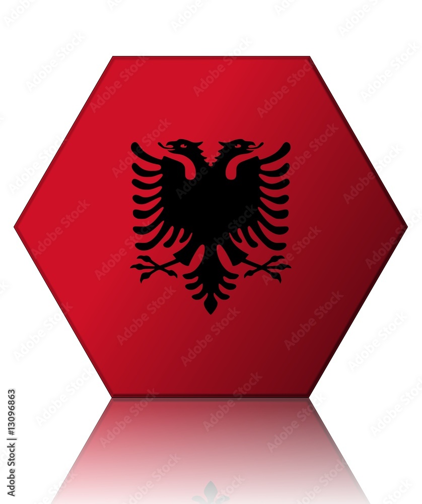 albanie drapeau hexagone albania flag albanie drapeau hexagone albania flag