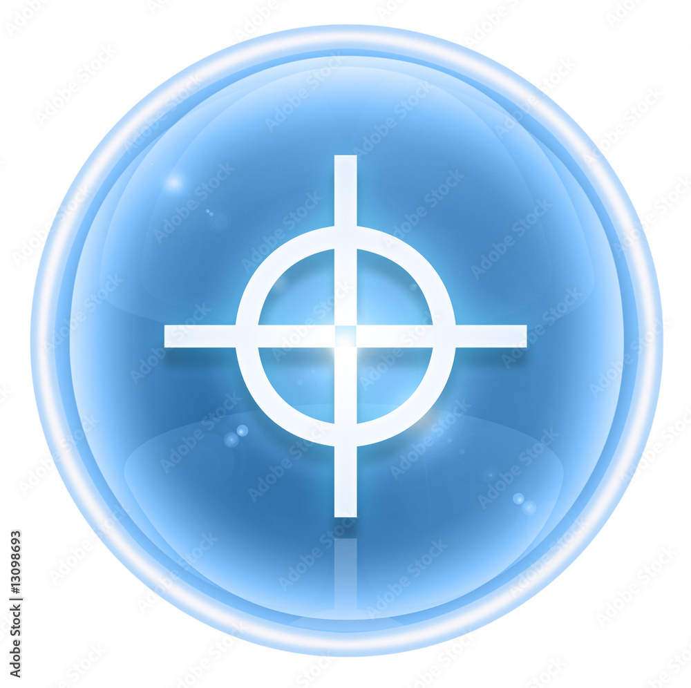 target icon ice, isolated on white background. target icon ice, isolated on white background.