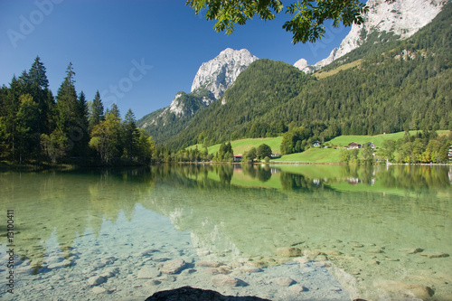 Hintersee im Berchtesgadener Land in Bayern