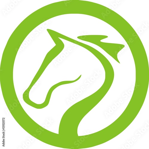 Fototapeta Naklejka Na Ścianę i Meble -  Pferdekopf-Logo