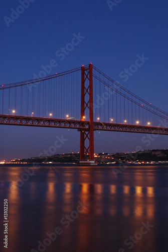 Lisbon Bridge -  April 25th   Old  Salazar Bridge   Portugal
