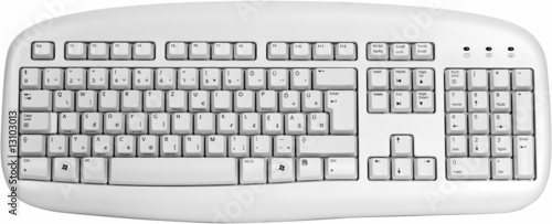 white keyboard