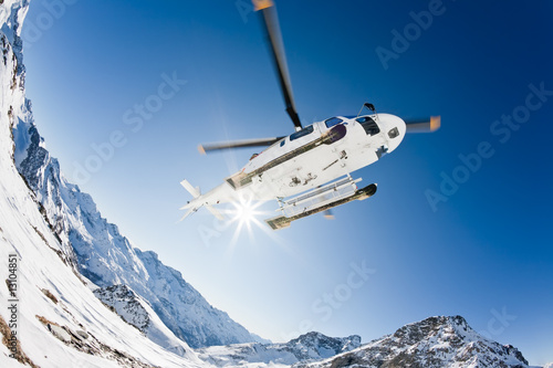 Heli Skiing Helicopter