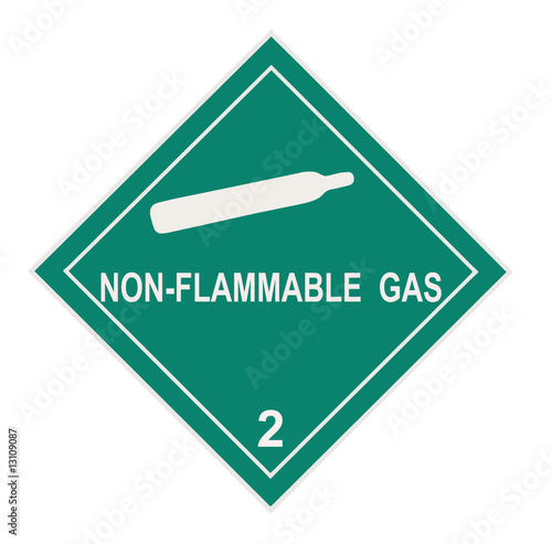 Non-flammable Gas Warning Label