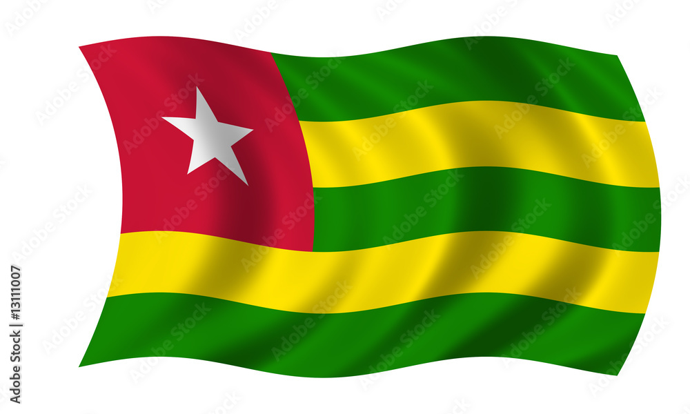 Obraz premium togo fahne flag