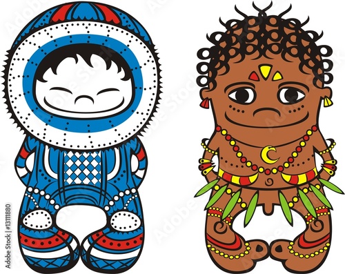 Eskimo and Papuan