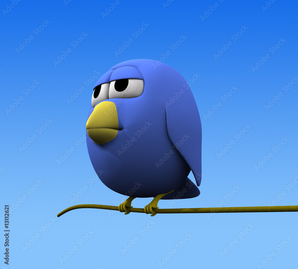 Obraz premium pajaro azul