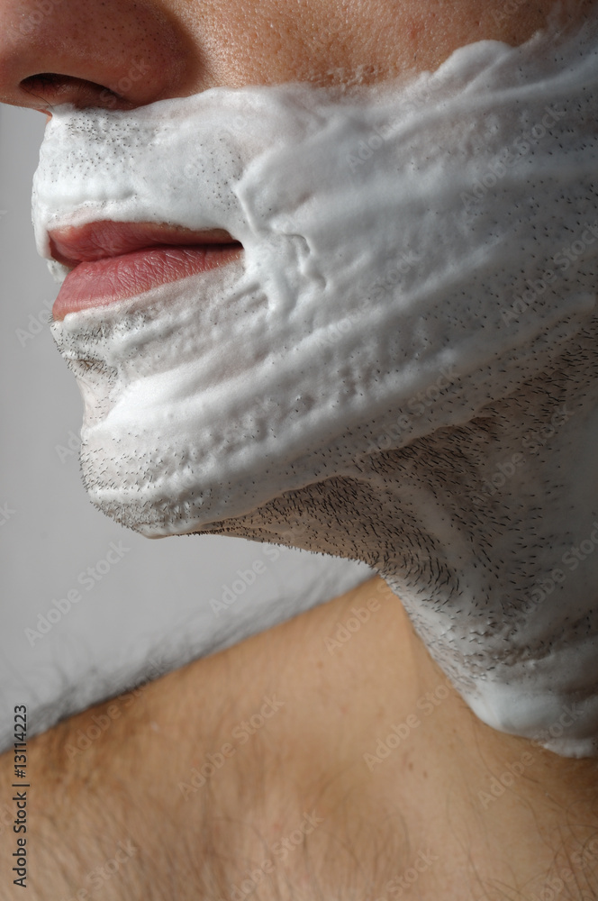 Shaving foam face