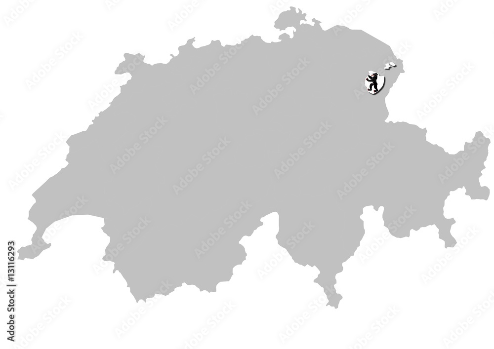 Fototapeta premium Kanton Appenzell-Innerrhoden auf Schweiz