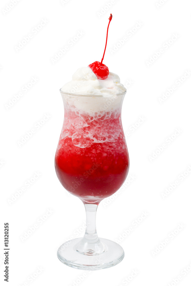 Alcoholic cerise cocktails, isolated Alcoholic cerise cocktails, isolated