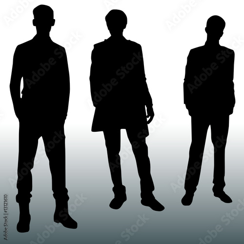 Silhouette fashion men