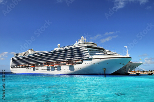 Cruise Ships Anchored in Grand Turk Island